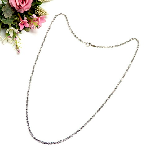 シルバー ネックレス スクリュー シルバーチェーン 銀 60cm 銀製 プレゼント ギフト