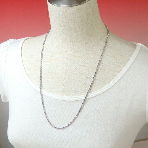 シルバー ネックレス スクリュー シルバーチェーン 銀 60cm 銀製 プレゼント ギフト