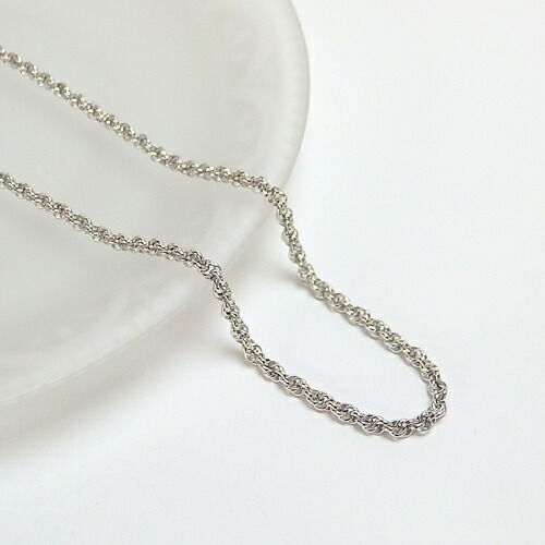 シルバー ネックレス スクリュー シルバーチェーン 銀 60cm 銀製 プレゼント ギフト