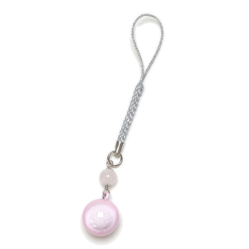 開運! 水琴鈴 & 天然石 根付 ストラップ キーホルダー 丸玉 ミュージックボール ハーモニーボール ガムランボール 鈴の音 風水