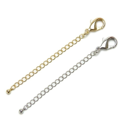 メール便 大きめ カニカン 大 アジャスター チェーン 金具 ネックレス 延長 アジャスター 金具 留め金具 接続金具 真ちゅう 延長金具