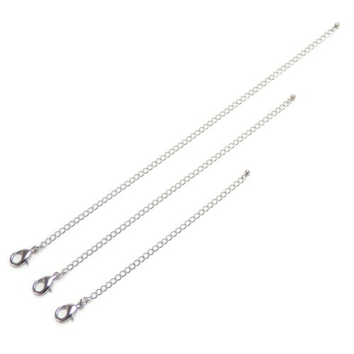 メール便 大きめ カニカン 大 超ロング アジャスター チェーン フック 金具 No.3 ネックレス延長 カニカンフック 留め金具 接続金具 真ちゅう 延長金具