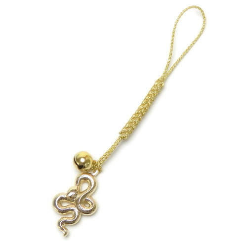 メール便 午年 開運 根付 ストラップ ゴールドカラー うまどし 馬年 へび 干支 十二支 えと 蛇 金色 根付け ストラップ ヘビ 巳年 鈴 風水 金運 snake