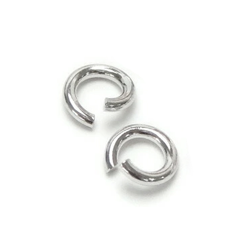 シルバー 丸カン 2個 0.8×4.0mm 銀製 Ag アクセサリーパーツ 作成 修理 金具